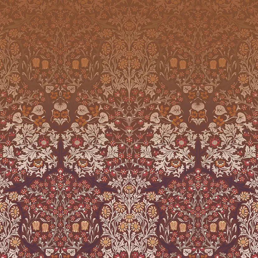 Fototapet William Morris At Home Blackthorn Red