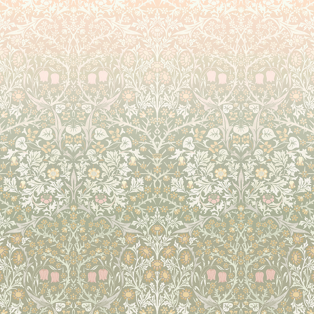 Fototapet William Morris At Home Blackthorn Sage & Pink