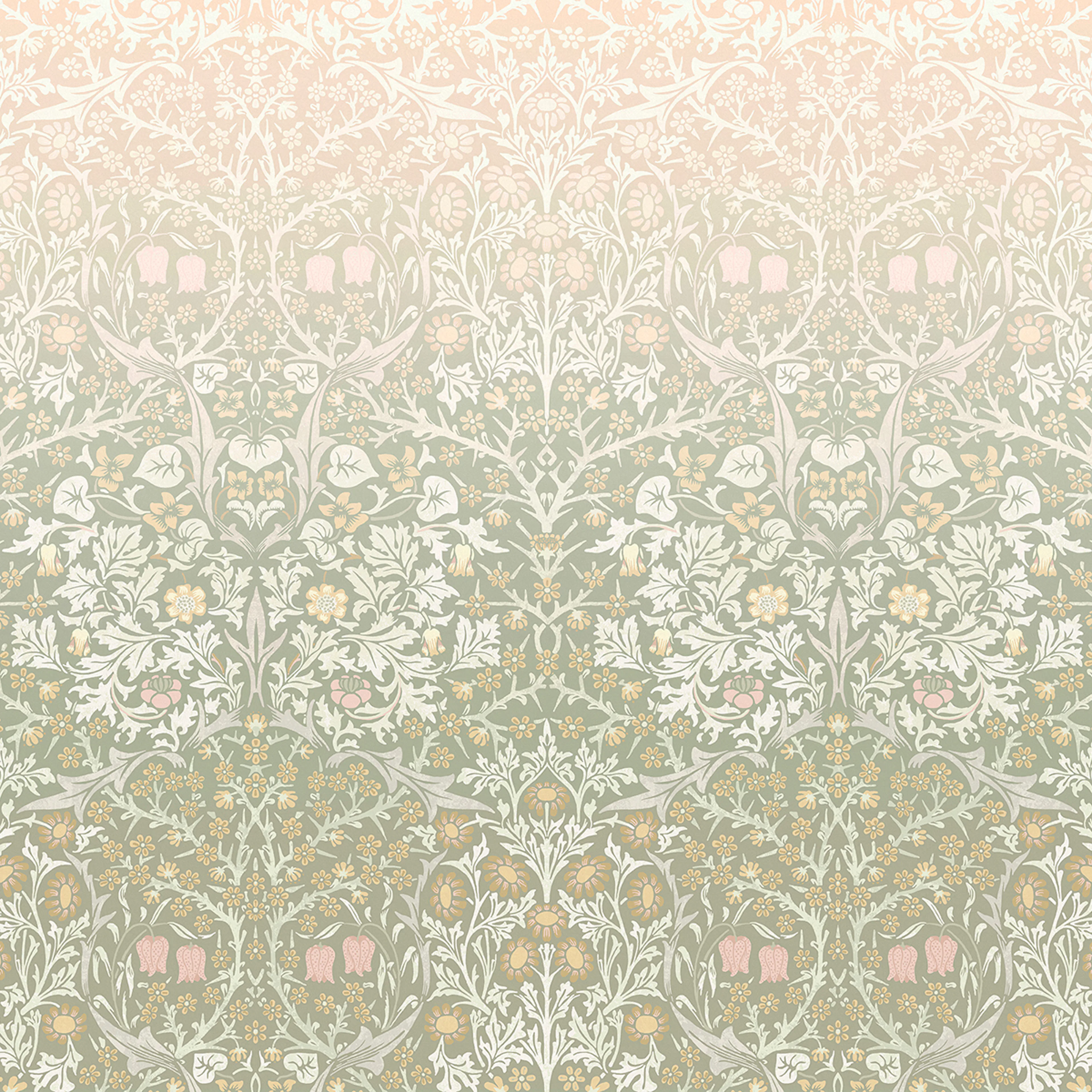 Fototapet William Morris At Home Blackthorn Sage & Pink