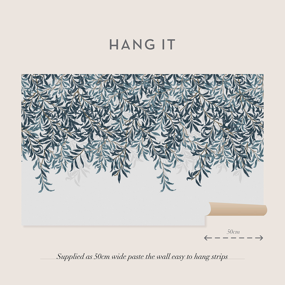 Fototapet William Morris At Home Willow Bough Blue