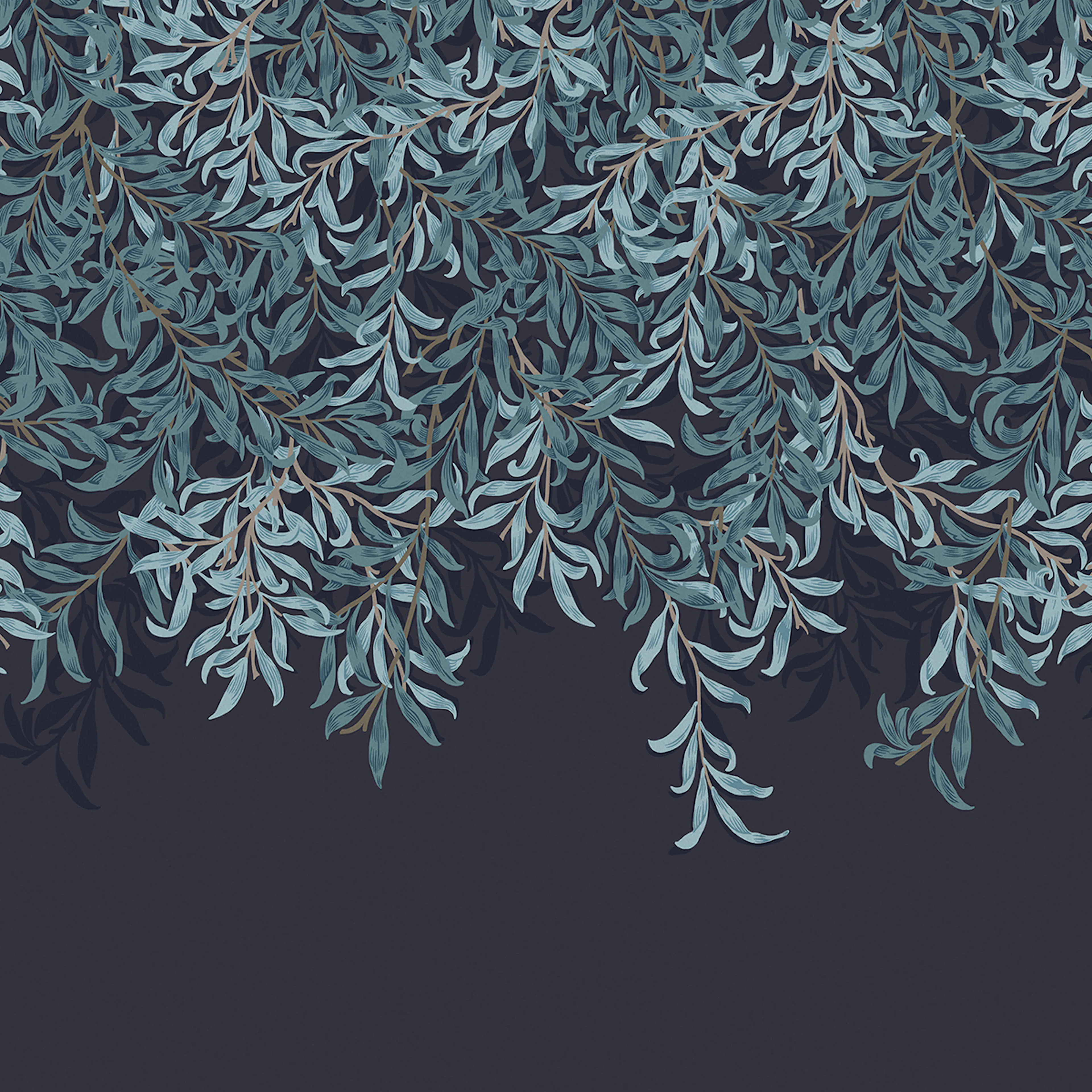 Fototapet William Morris At Home Willow Bough Navy