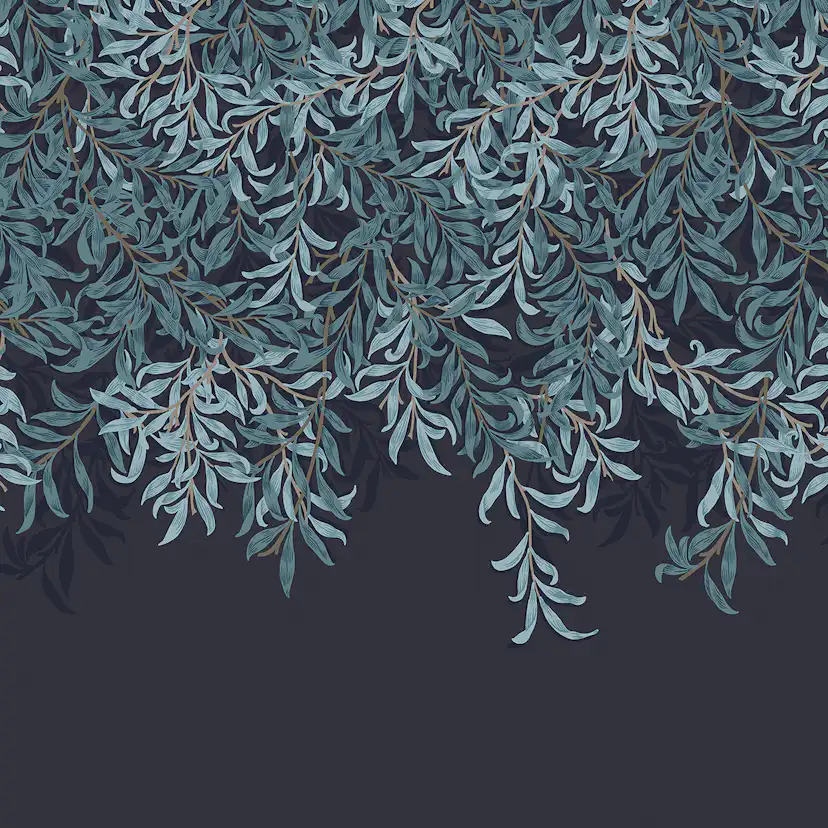 Fototapet William Morris At Home Willow Bough Navy