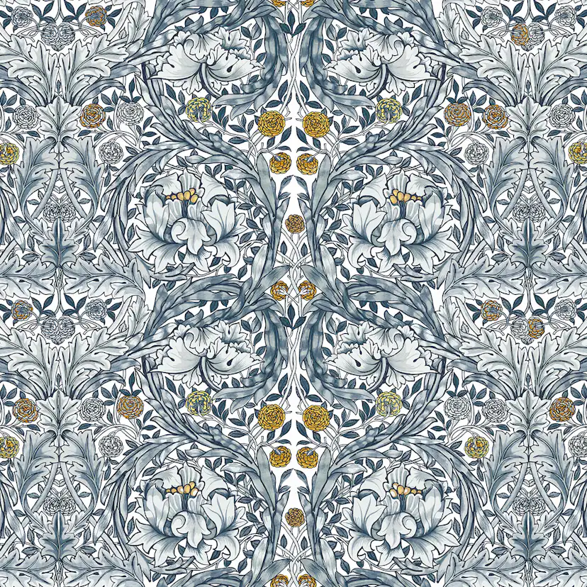 Fototapet William Morris At Home African Marigold Blue