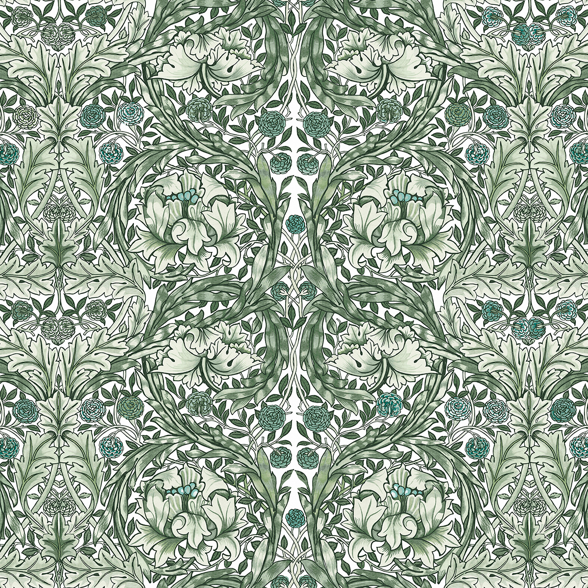 Fototapet William Morris At Home African Marigold Green