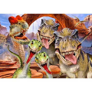 Barntapet ForWall Selfie Dinosaurier - EasyUp