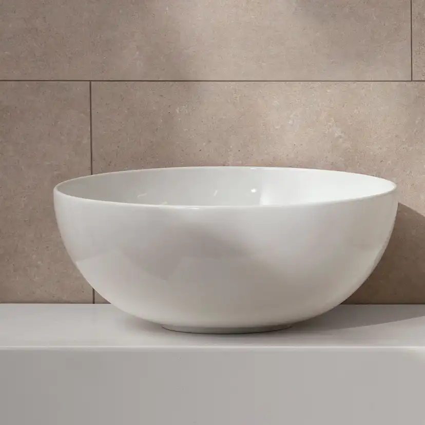 Fristående Tvättställ Miller Badrum Bowl Porslin Vit