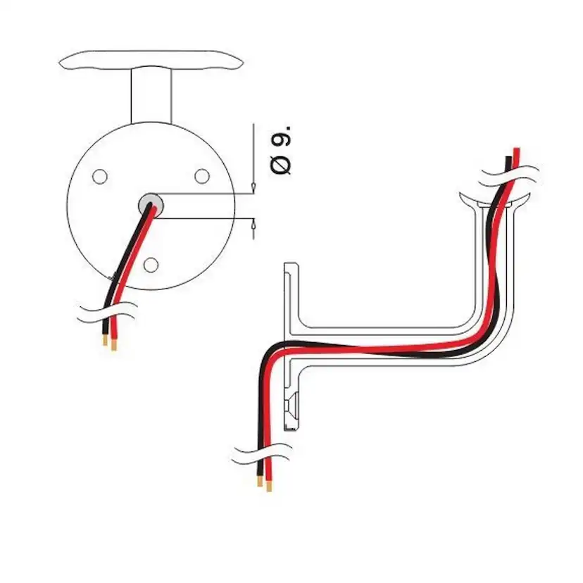 Väggfäste Herrljunga Ledstångsfabrik 0103 Inomhus Skålad
