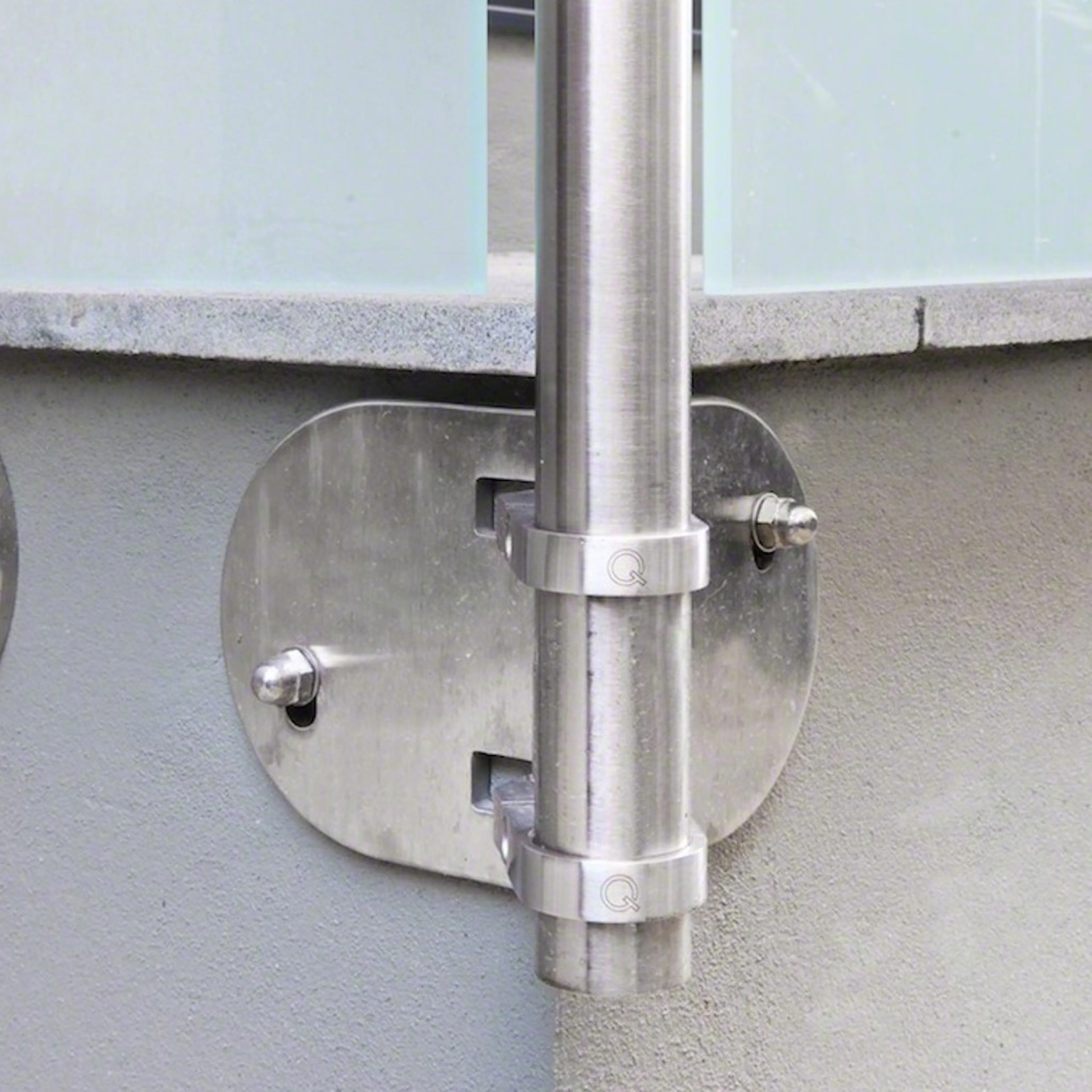 Räckesstolpe Herrljunga Ledstångsfabrik Utanpåliggande Hörn Inomhus Konsol 0555