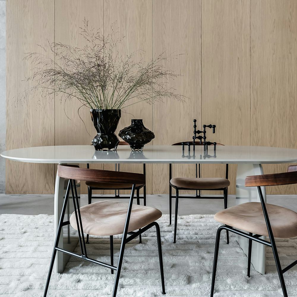 Designpanel Wood on wall Ek Ljus Lackad