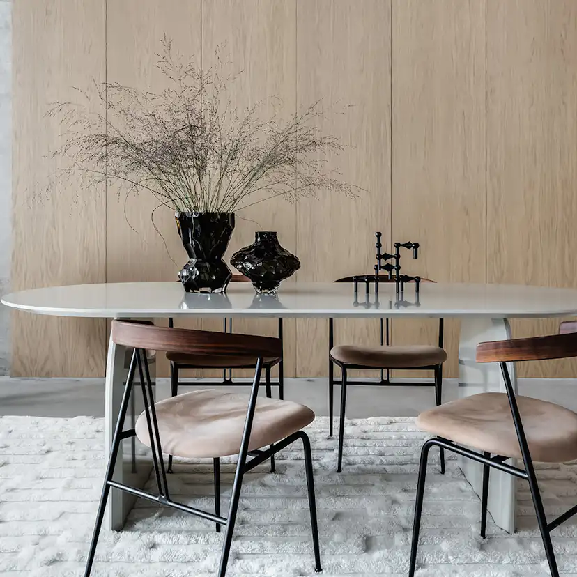 Designpanel Wood on wall Ek Ljus Lackad