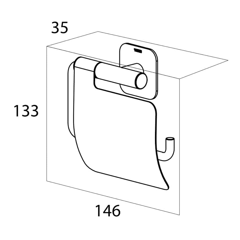 Toalettpappershållare Tiger Colar Med Hylla