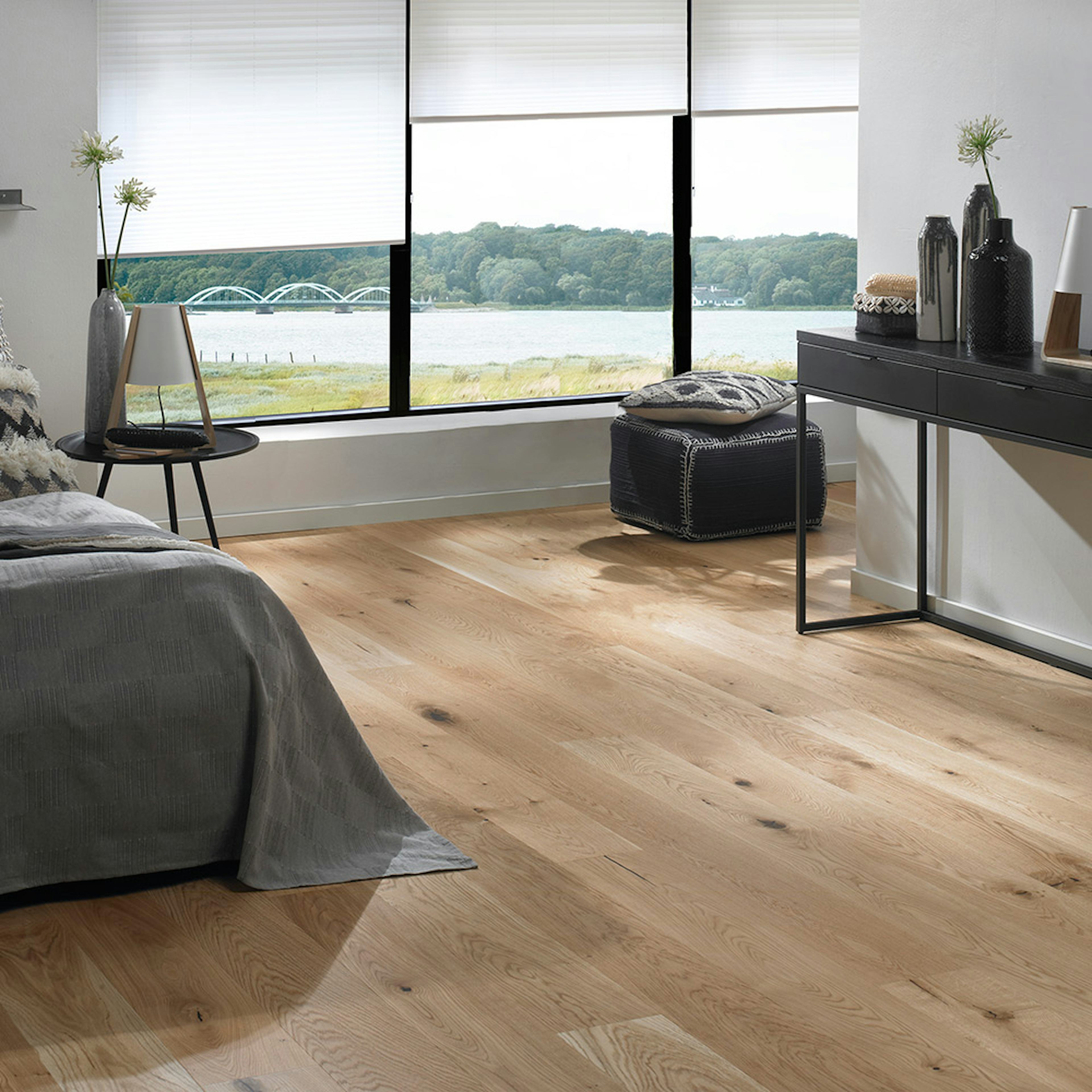 Parkettgolv Moland Burghley Wideplank Trend Ek Mattlack