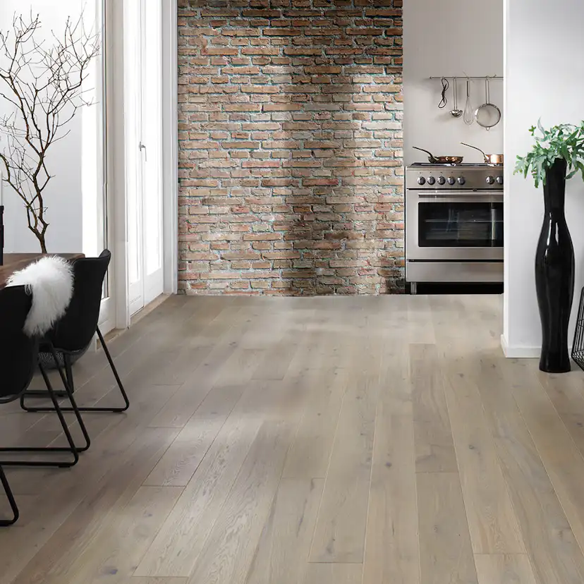 Parkettgolv Moland Burghley Wideplank Ek Grey Mattlack Brushed