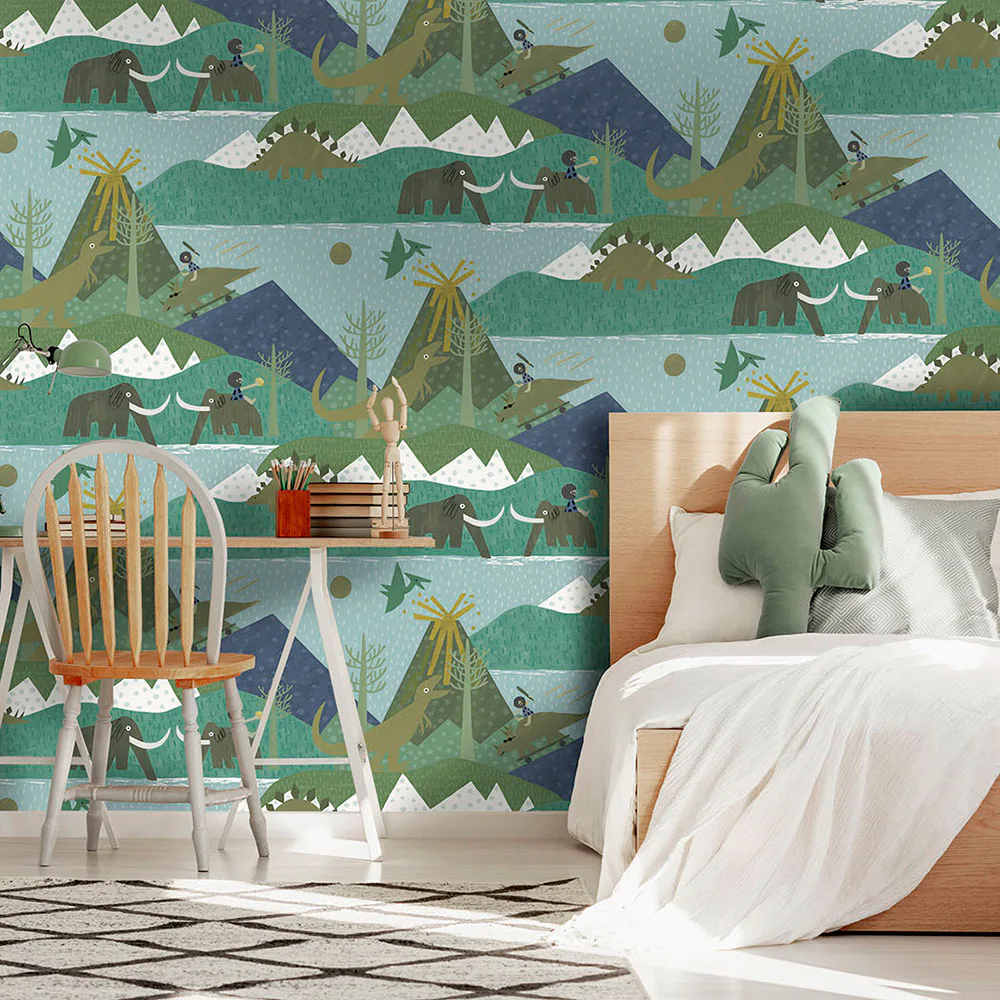 Tapet Holden Dream Catcher Prehistoric Teal 13261