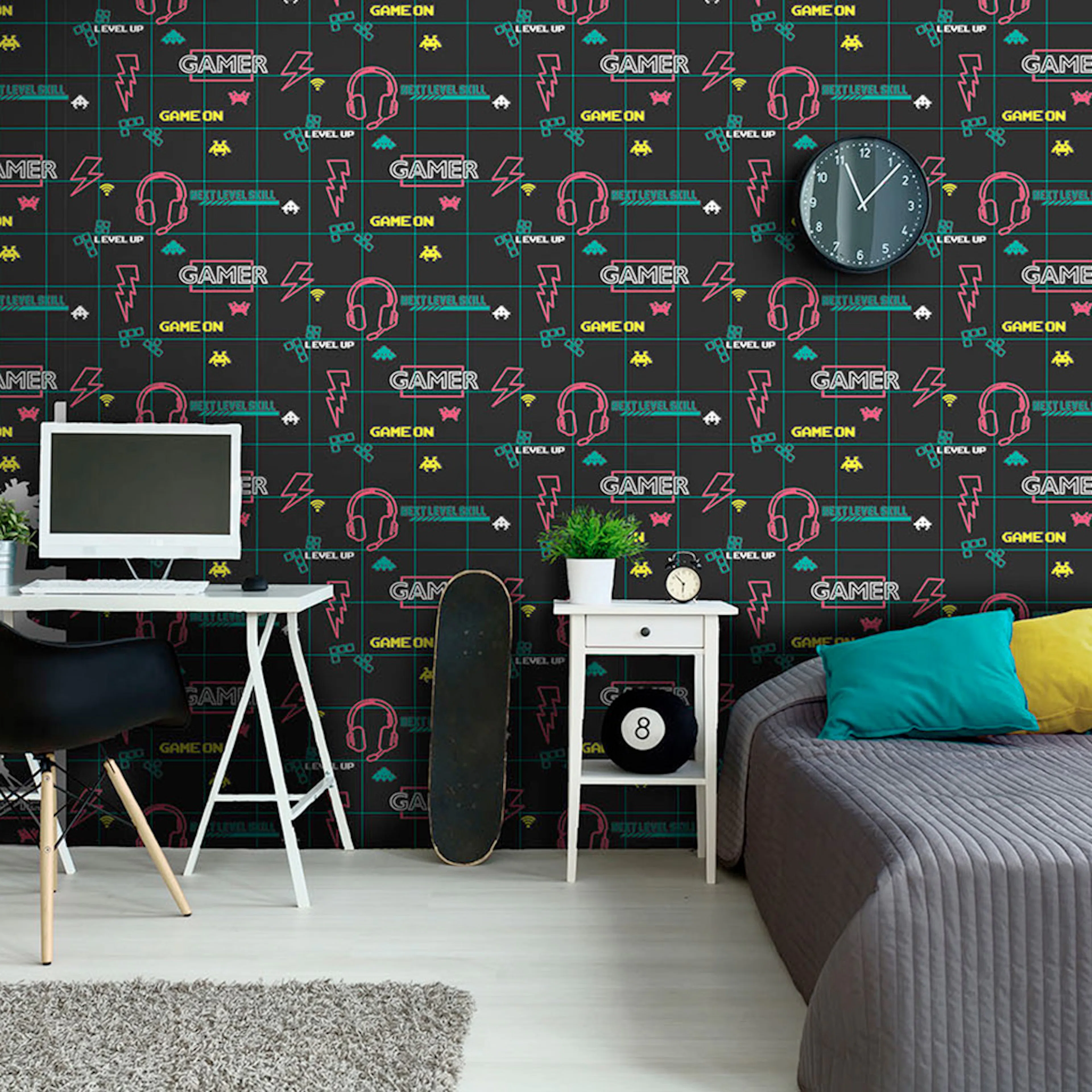 Tapet Holden Dream Catcher Gamer Black Neon Pink 13311