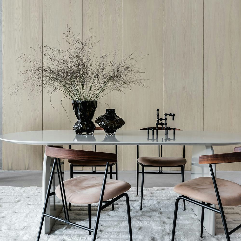 Designpanel Wood on wall Ek Vitlackad