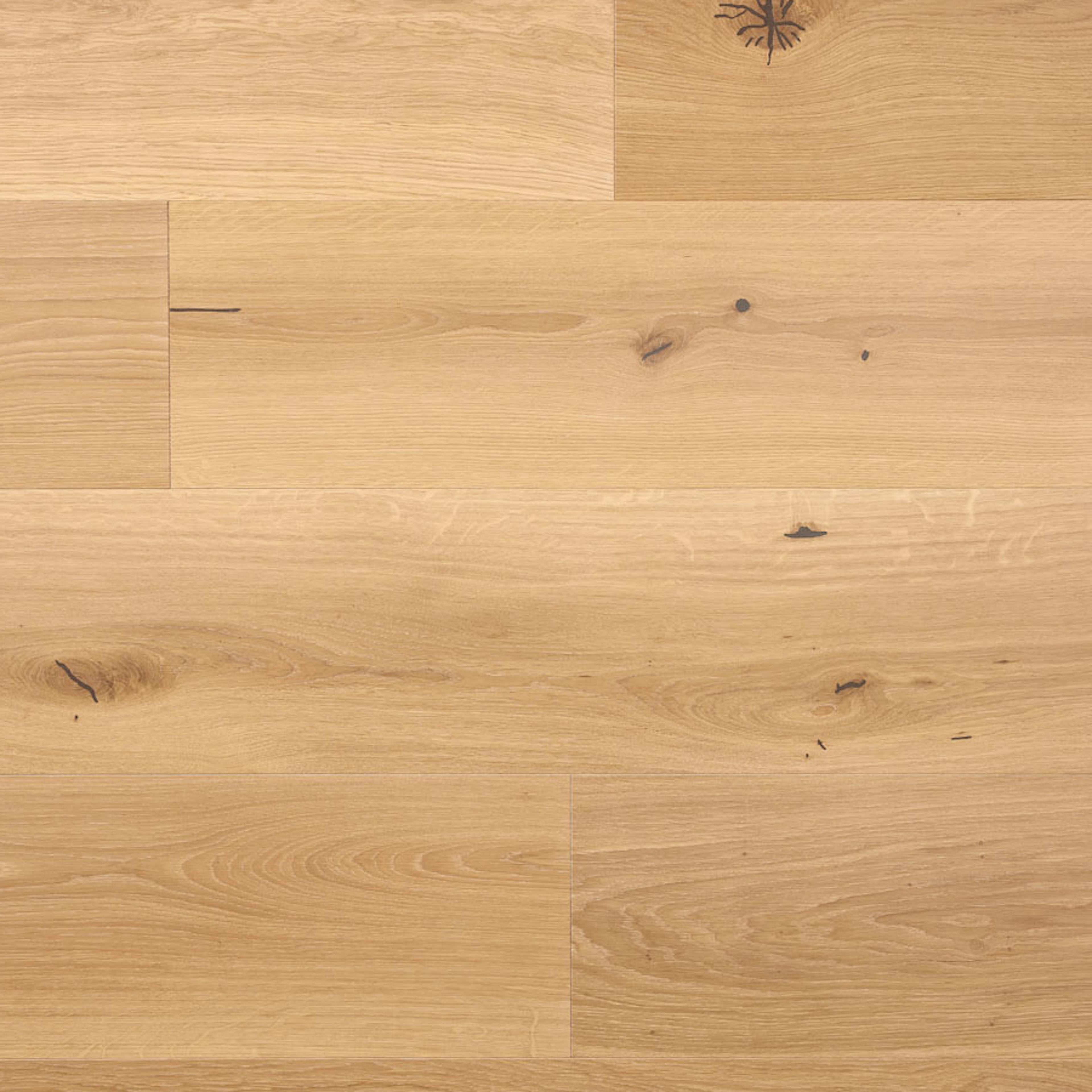 Parkettgolv Moland Sandgate Plank Ek Living Hårtdvaxolja Vit Lätt Borstad