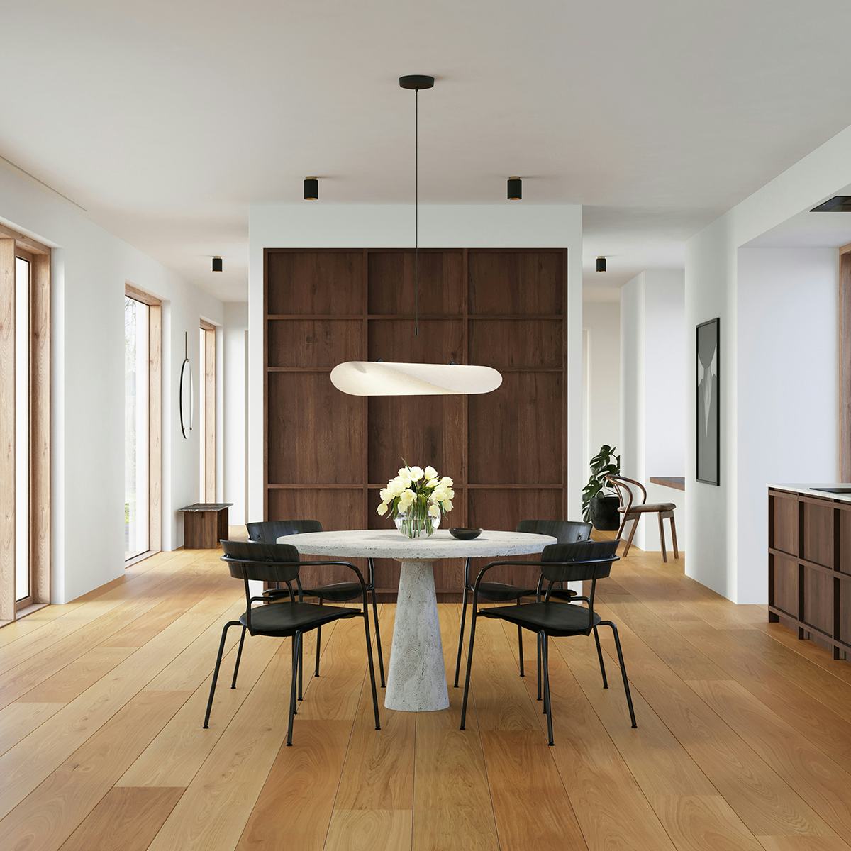 Parkettgolv Moland Windsor Plank Ek Classic Hårdvaxolja