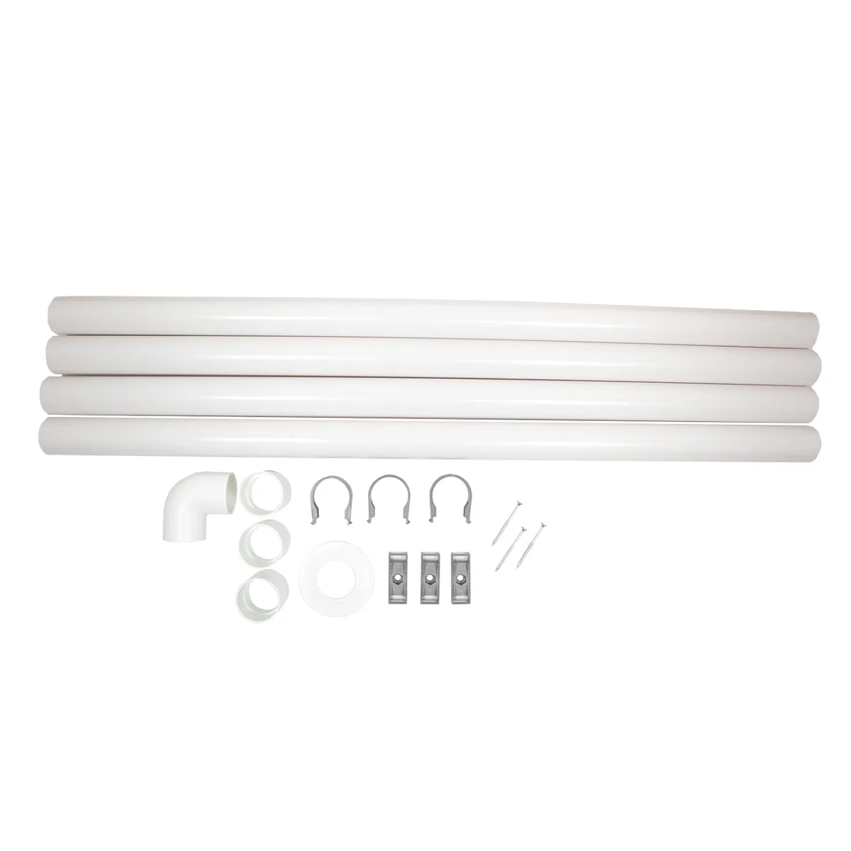 Ventilationssats Separett Tiny® 4m rör, inkl. Skarv & fästen