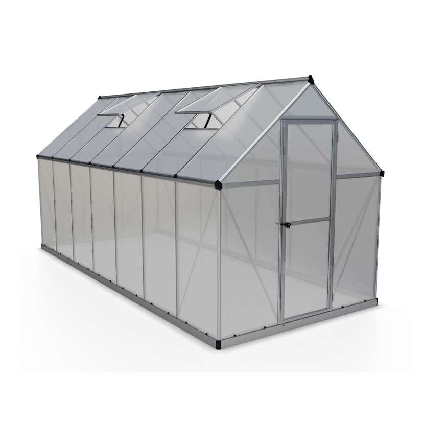 Växthus gop Mythos, Aluminiumstomme med UV-Skyddade Polykarbonatskivor, 7,9 m²