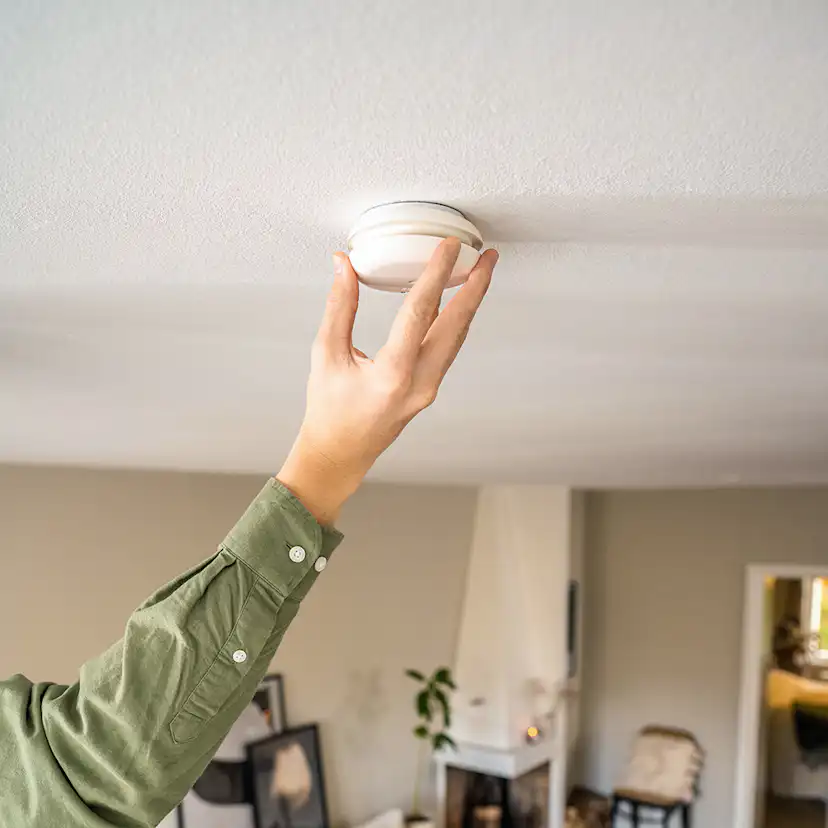 Brandvarnare Housegard Pebble Link Trådlös Vit 2-pack