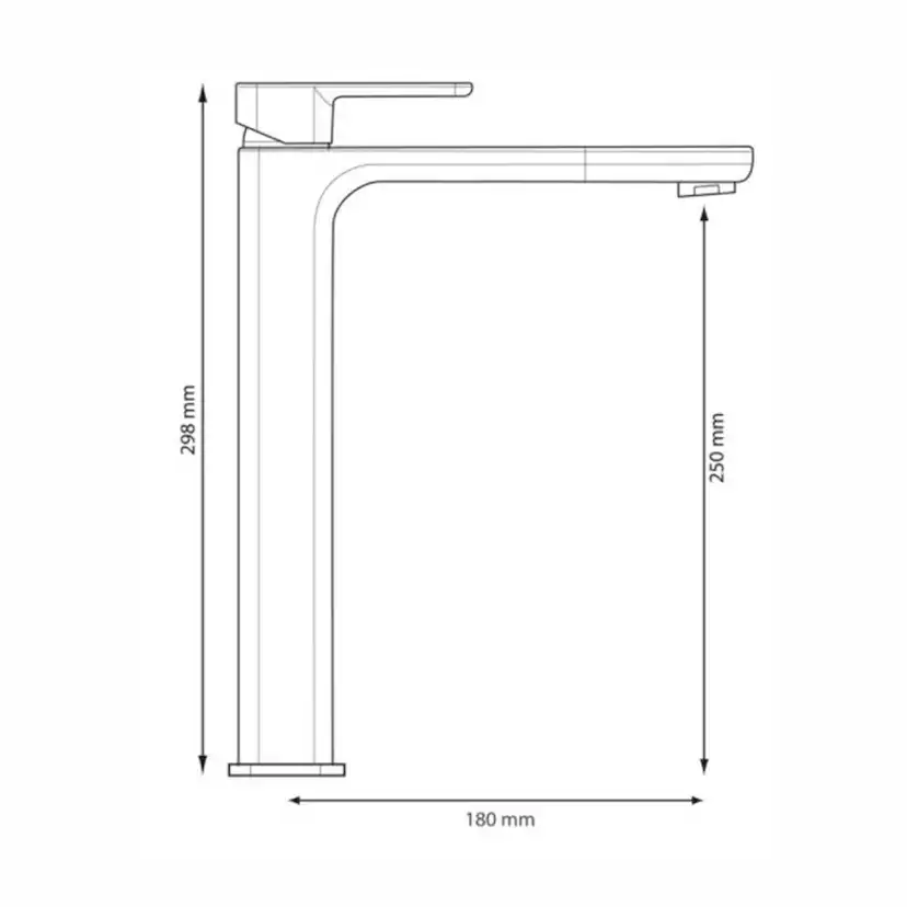 Tvättställsblandare Hafa Smooth Hög