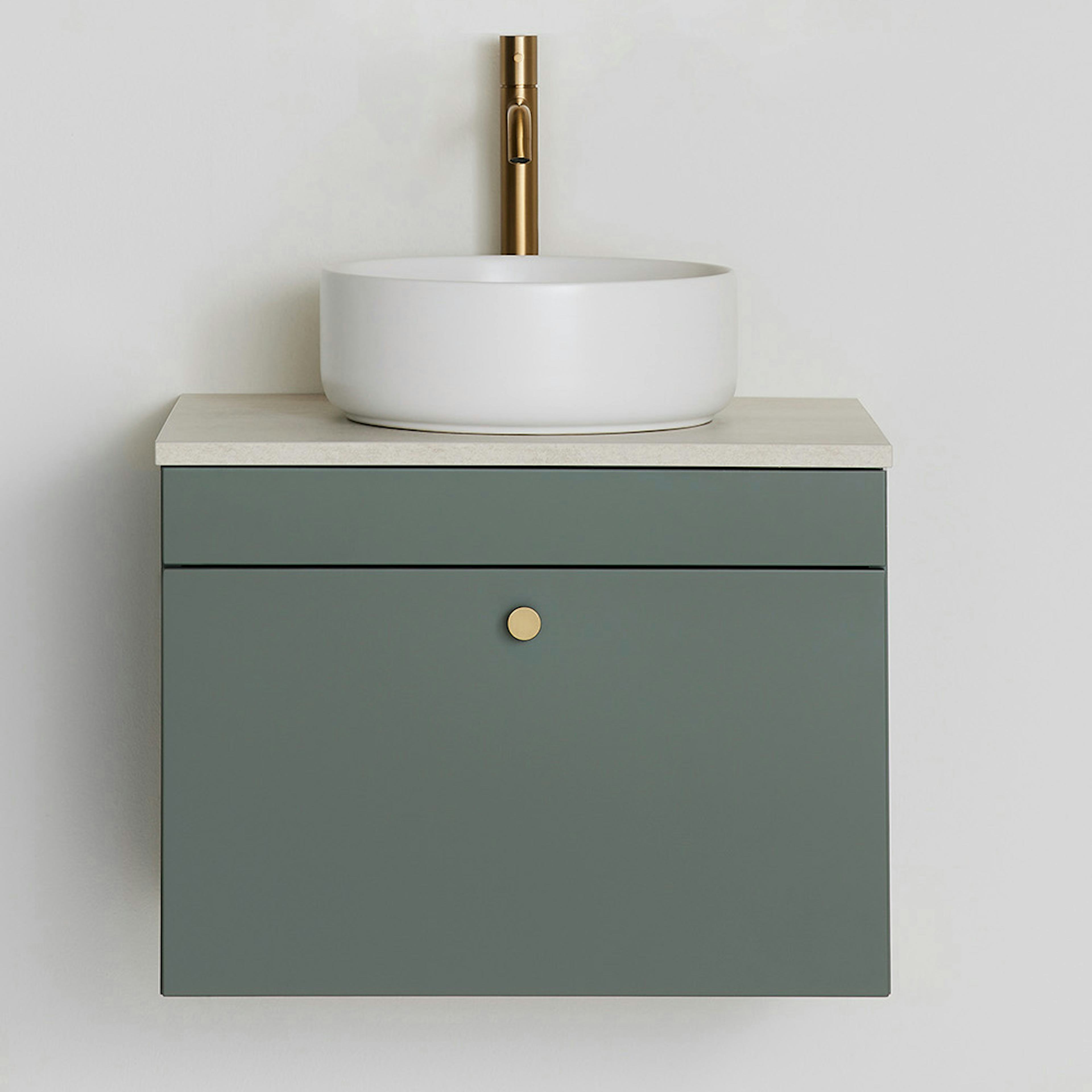 Tvättställsskåp Hafa Haze med Bänkskiva och Tvättställ