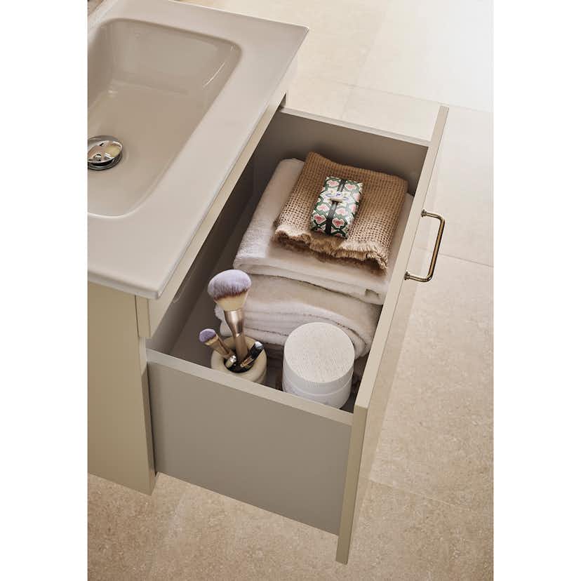 Tvättställsskåp Hafa Sand 1 Låda med Tvättställ 600