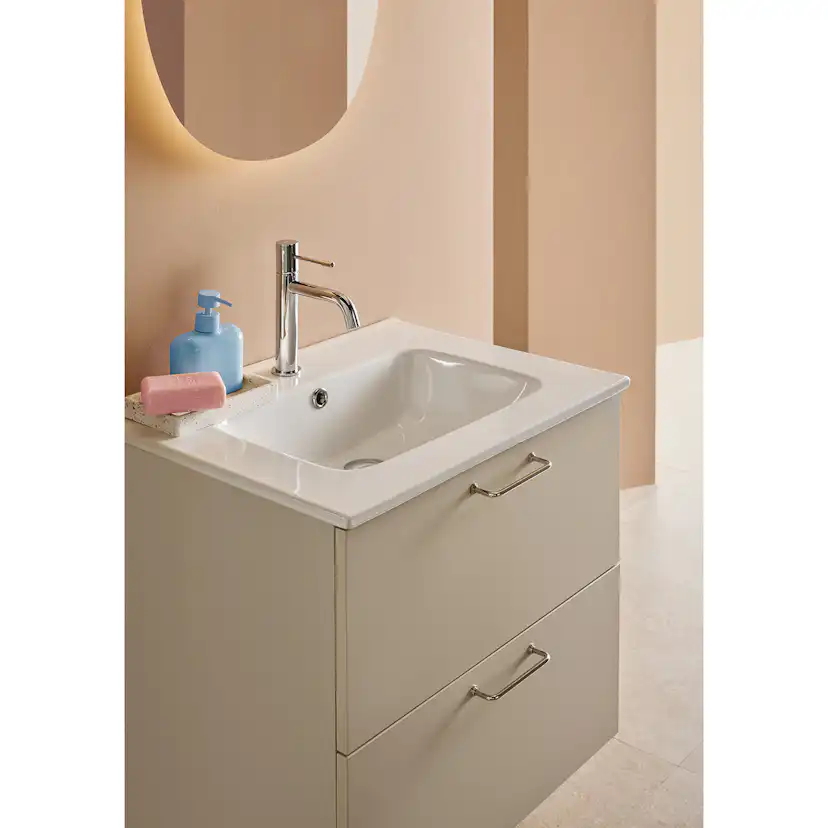 Tvättställsskåp Hafa Sand 2 Lådor med Tvättställ 600