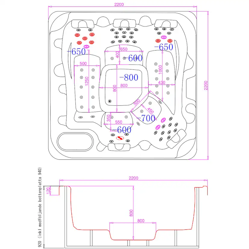 Spabad Lyfco Vivid Dreams Black Edition WiFi