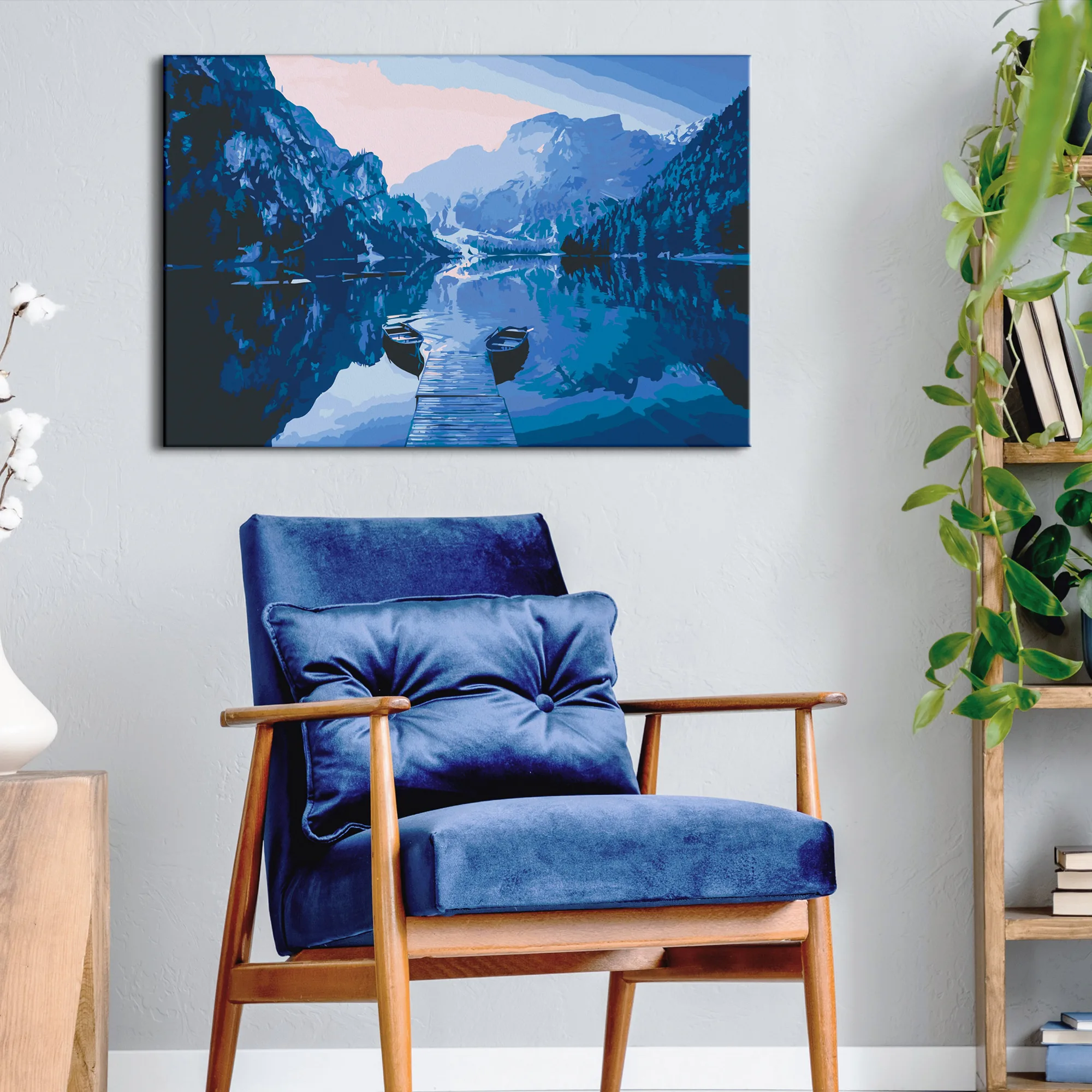 Gör-det-själv Målningar Arkiio Boats on the Lake