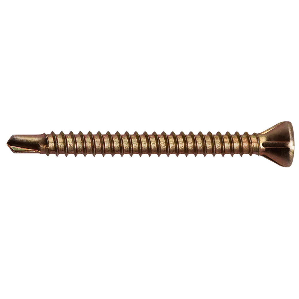 Spånskive-/Sockelskruv Gunnebo Fastening Gulförzinkad PH2