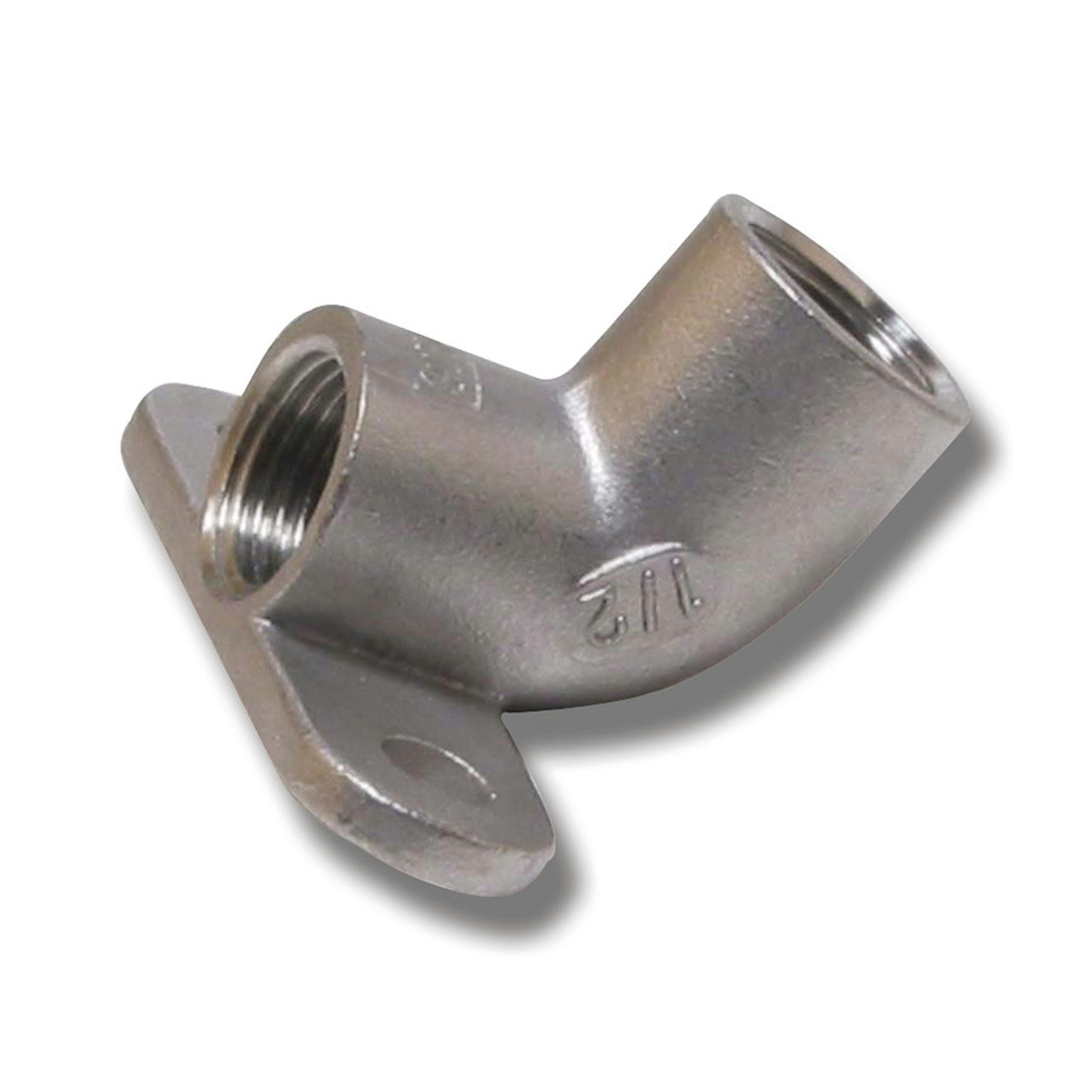 Ventilfäste Willab Rostfritt R15xR15 45°