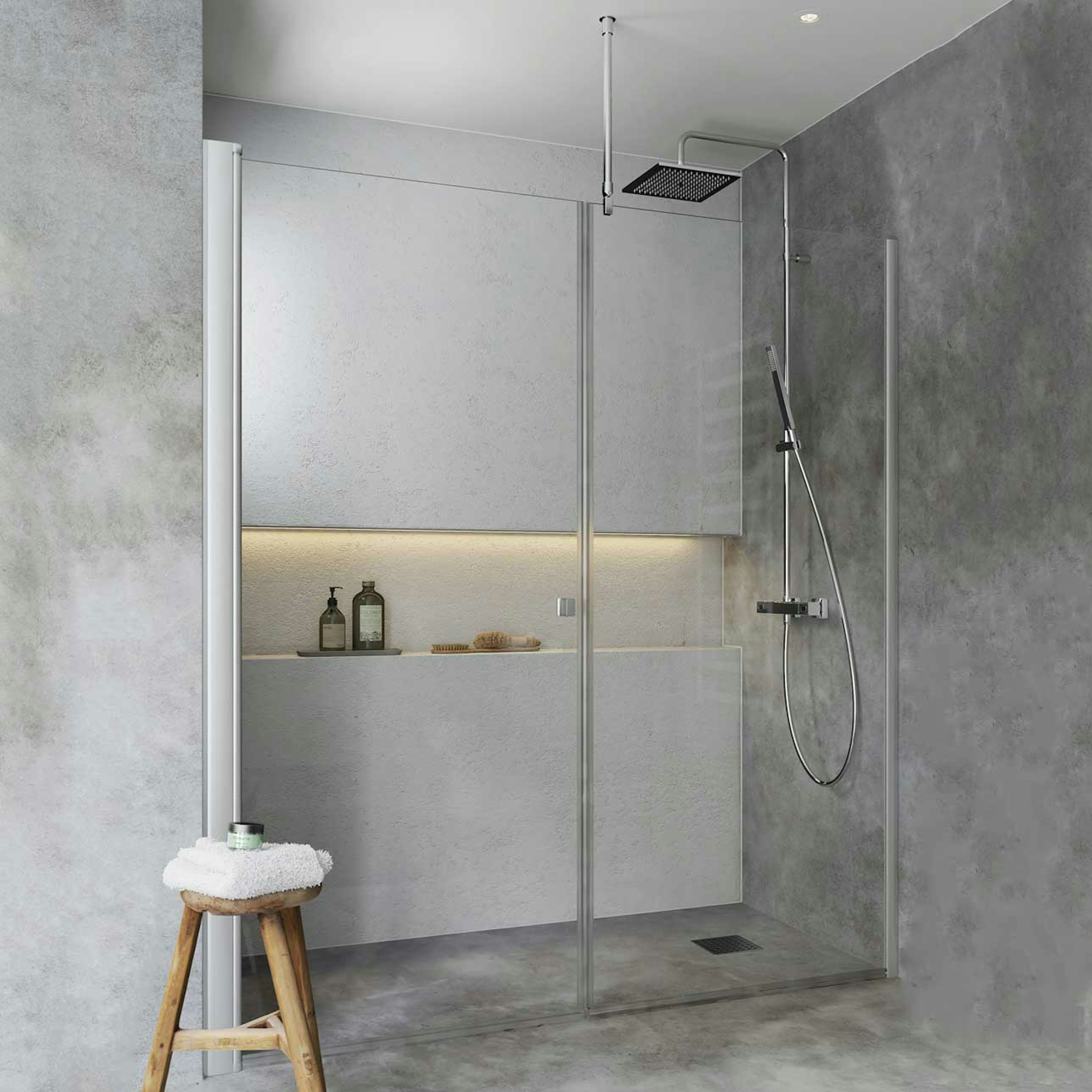 Duschdörr Hafa Igloo Pro Rak Dörr + Fast Vägg