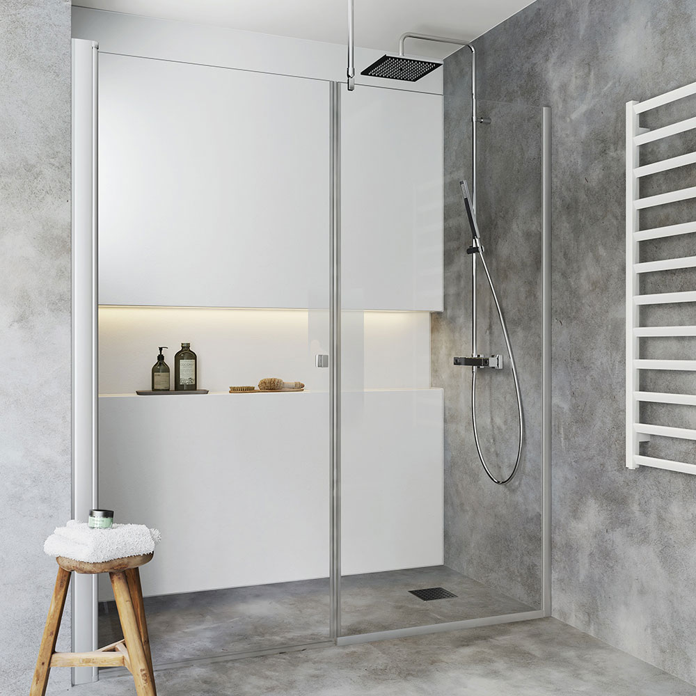 Duschdörr Hafa Igloo Pro Rak Dörr + Fast Vägg