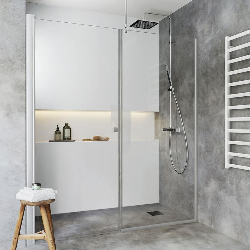 Duschdörr Hafa Igloo Pro Rak Dörr + Fast Vägg