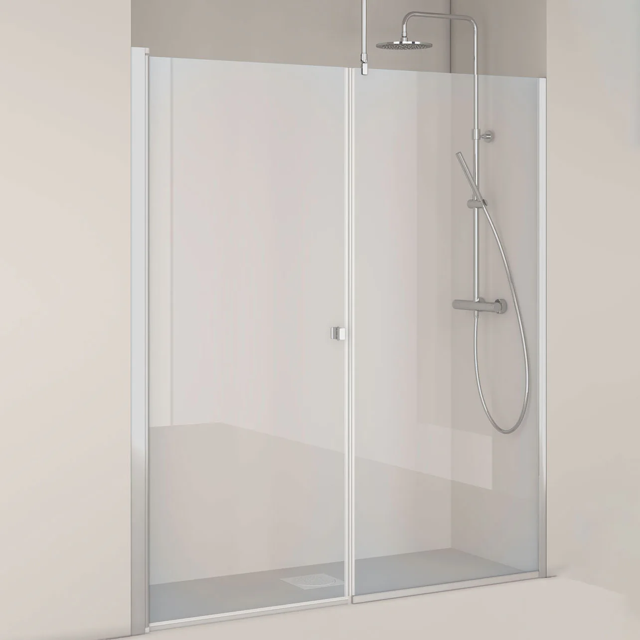 Duschdörr Hafa Igloo Pro Rak Dörr + Fast Vägg