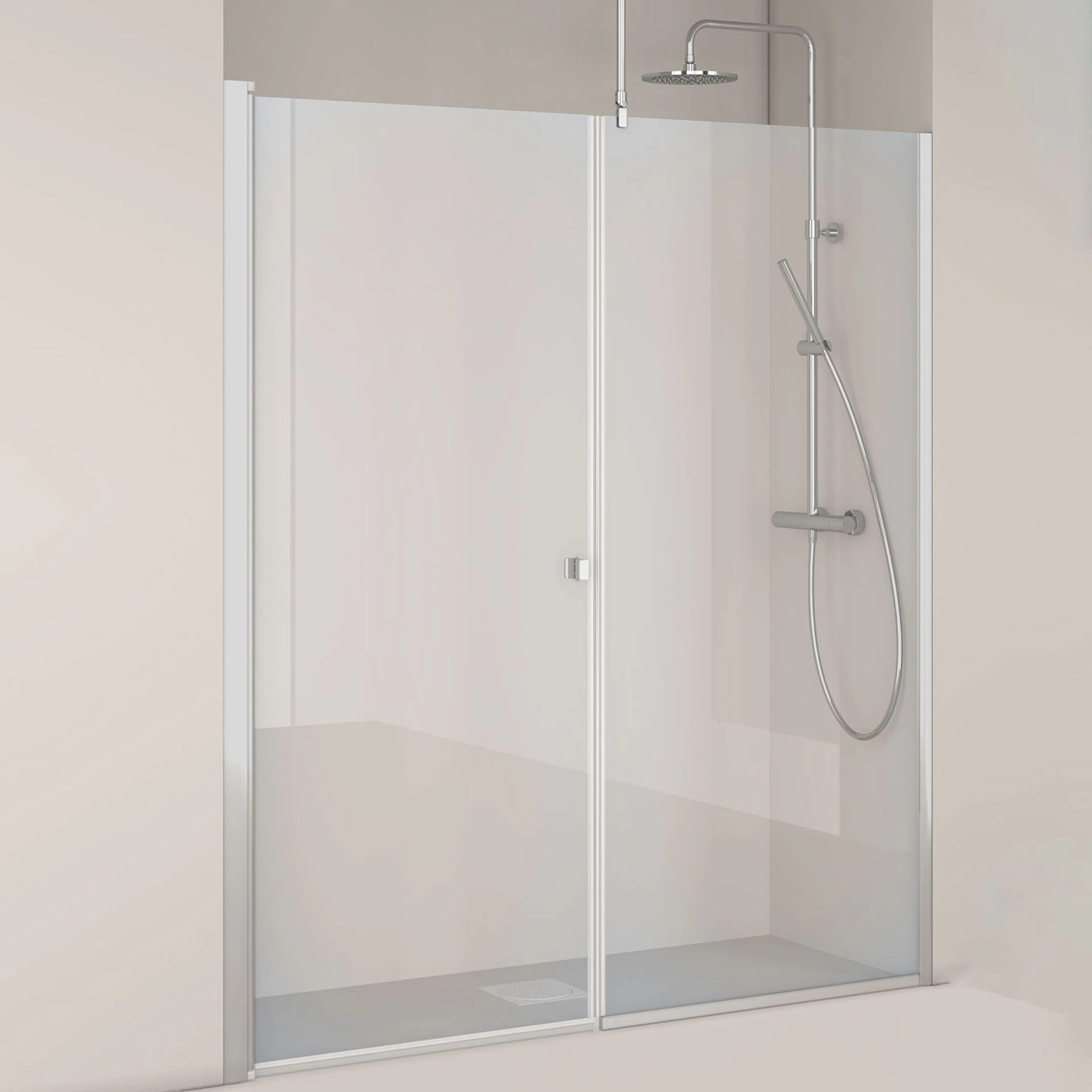 Duschdörr Hafa Igloo Pro Rak Dörr + Fast Vägg