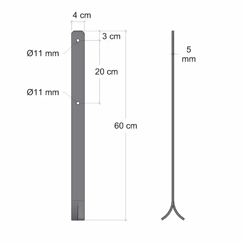 Stolpfötter PLUS Universal 2 st/frp