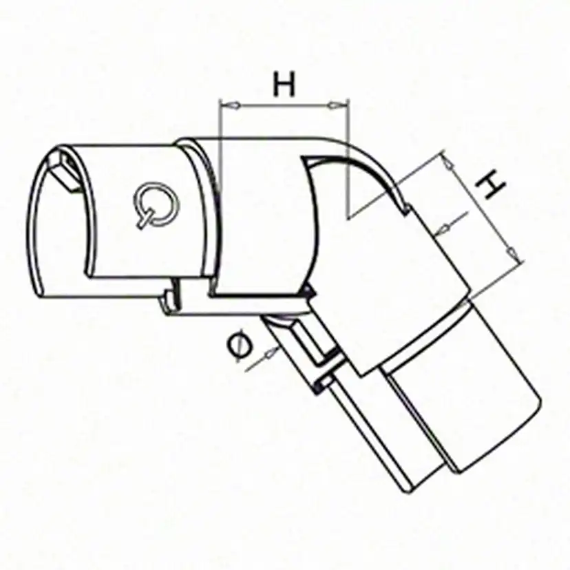 Ställbart Herrljunga Ledstångsfabrik Knä Överliggare Utomhus
