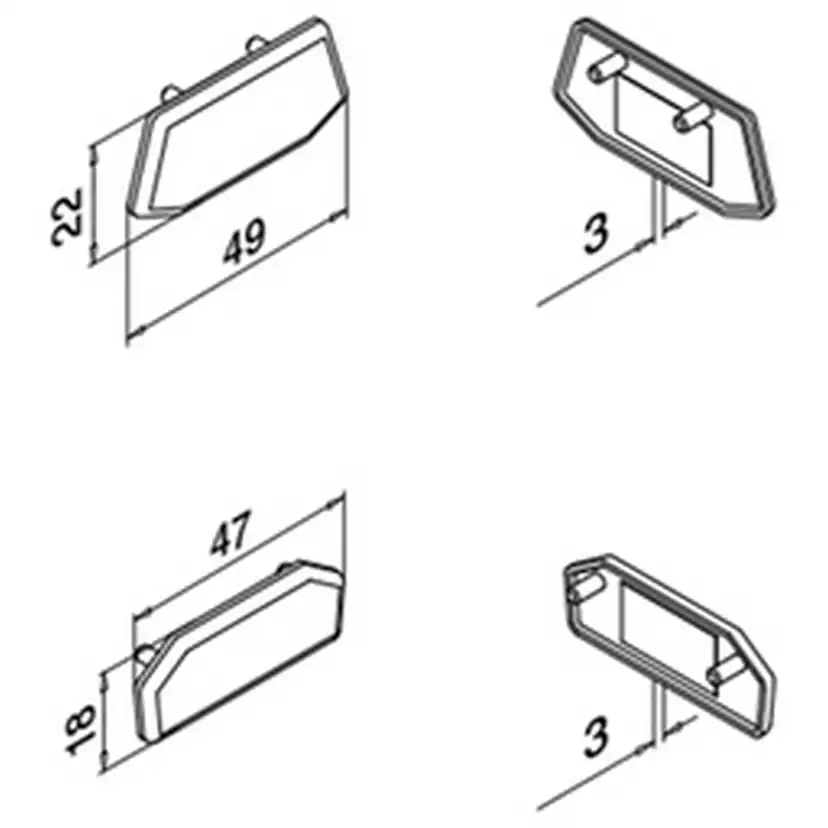 Täckbricka Herrljunga Ledstångsfabrik till Golvbeslag 6510