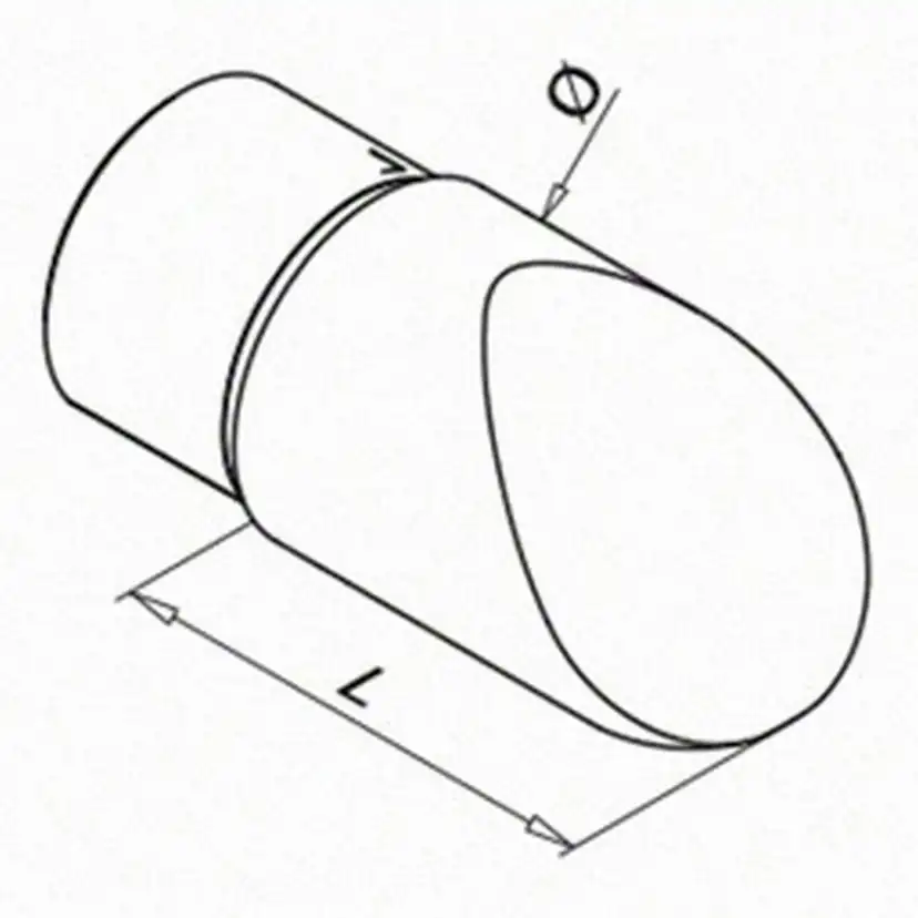 Ändavslut Herrljunga Ledstångsfabrik Överliggare med Notspår Utomhus 6738