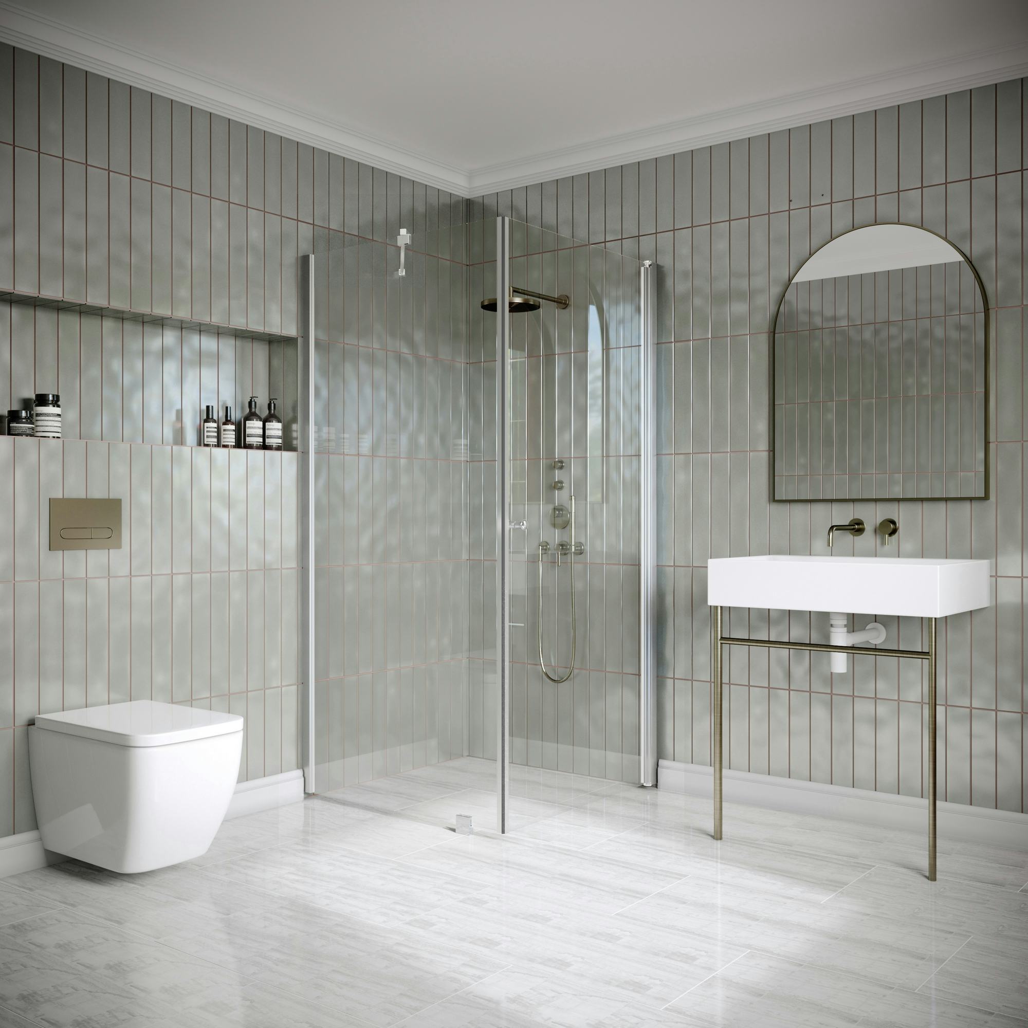 Duschhörn Hietakari Classic 146 Fast Vägg och Vändbar Dörr