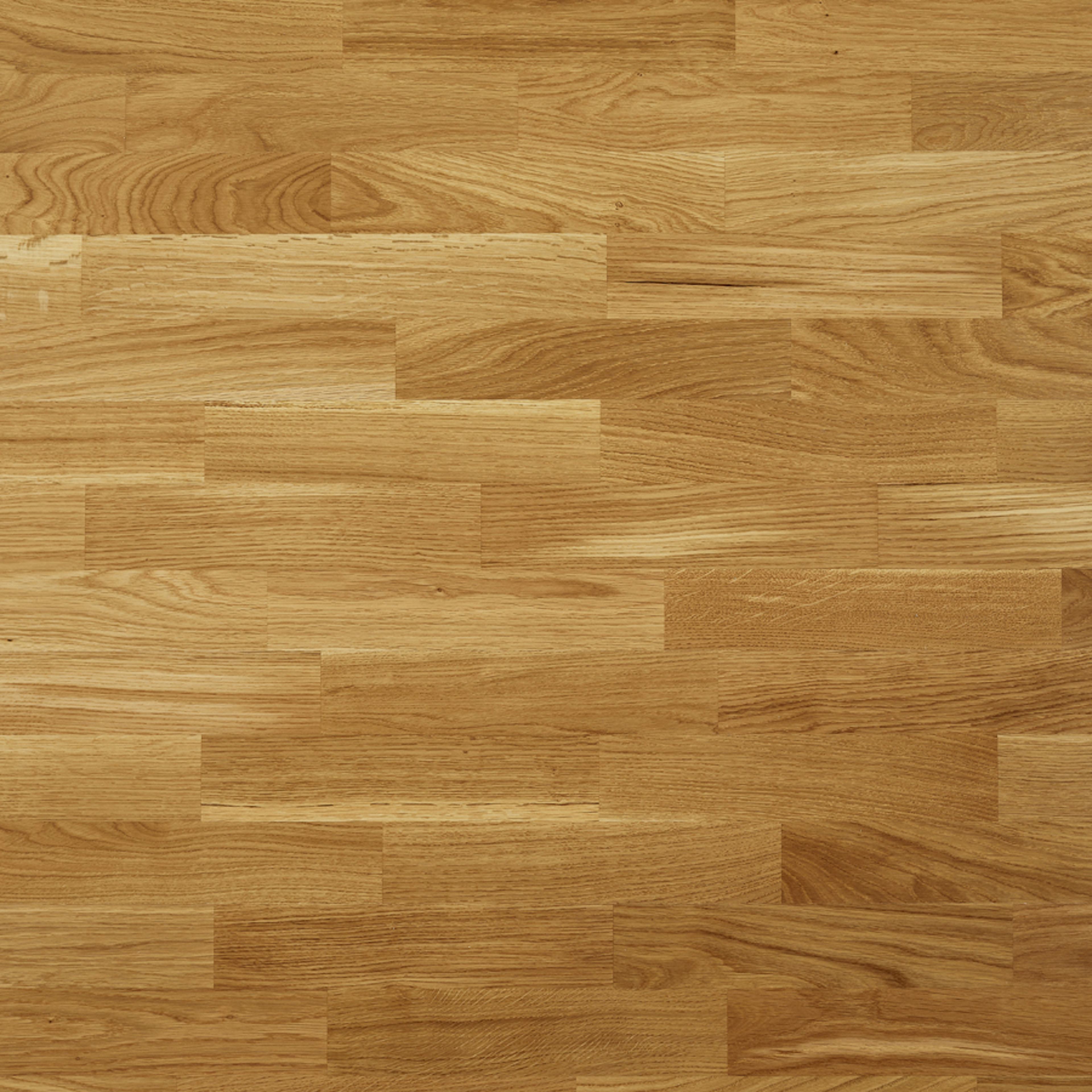 Trägolv Moland Ek Classic, UV-Mattlackat 3-Stavs Parkettgolv