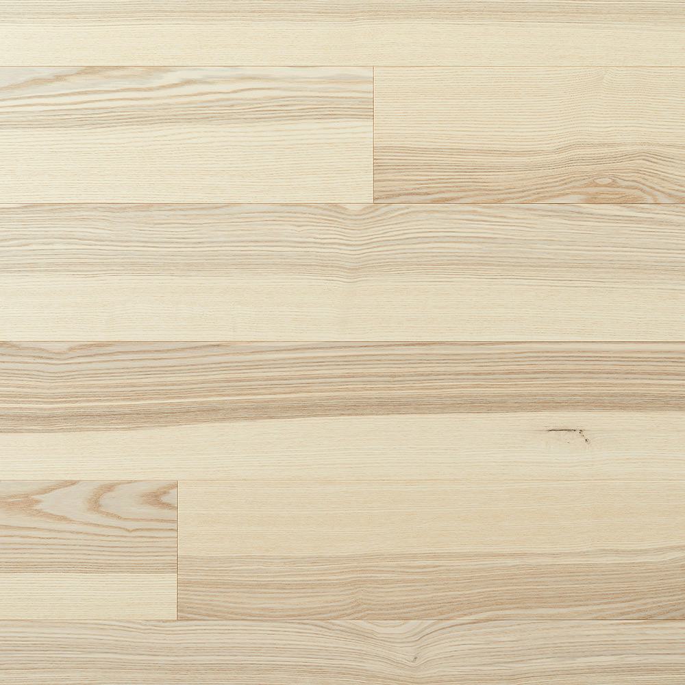 Parkettgolv Moland Molaloc+ Wideplank Ask Med Kärnved Vit Mattlack