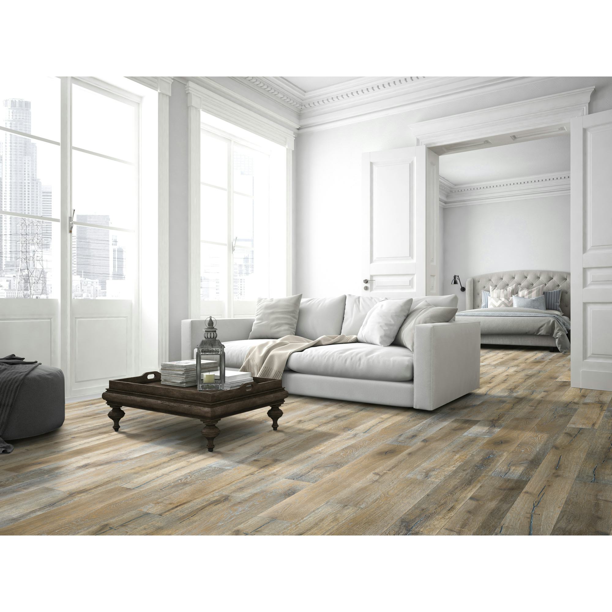 Parkettgolv NQD Oak Snowstorm 5G