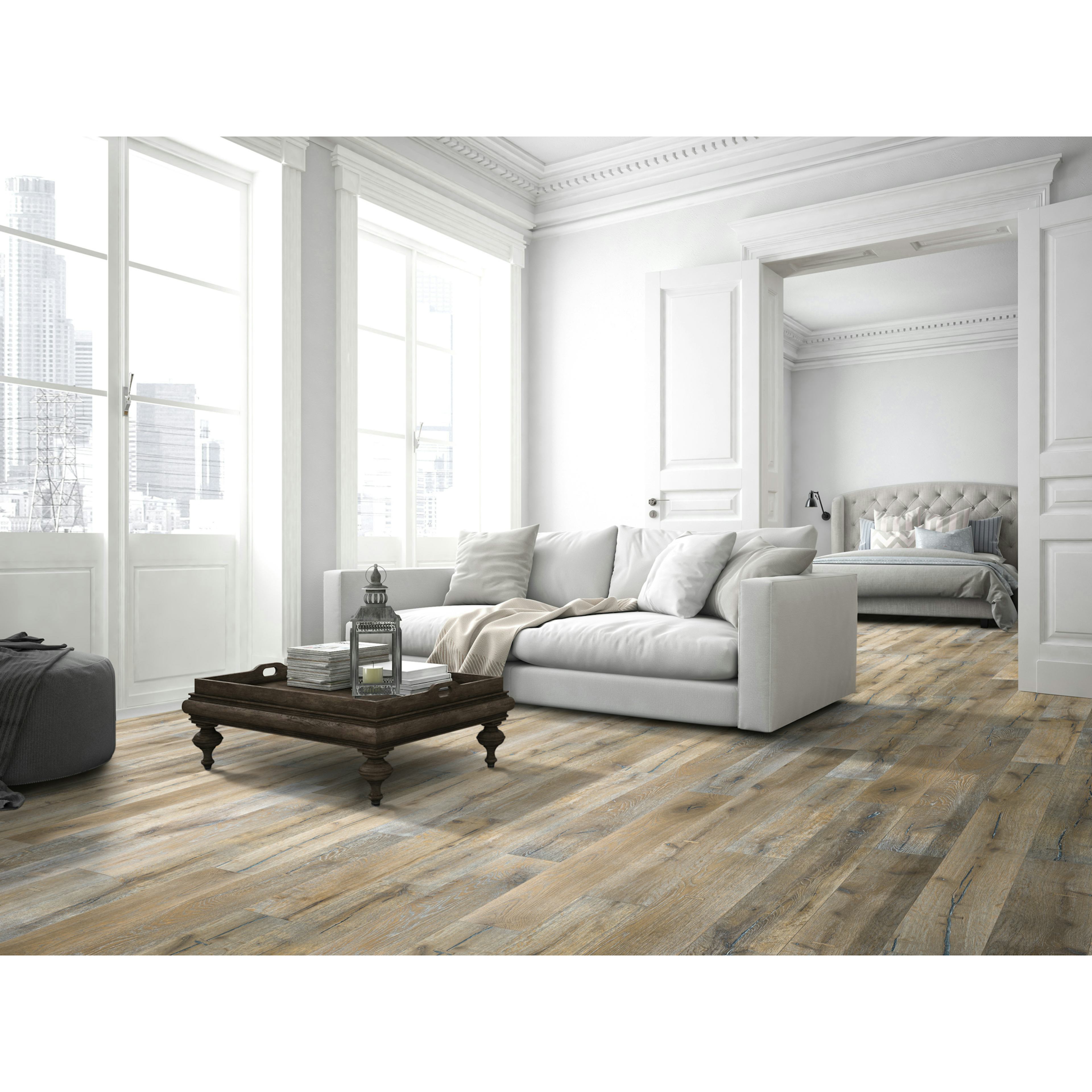 Parkettgolv NQD Oak Snowstorm 5G