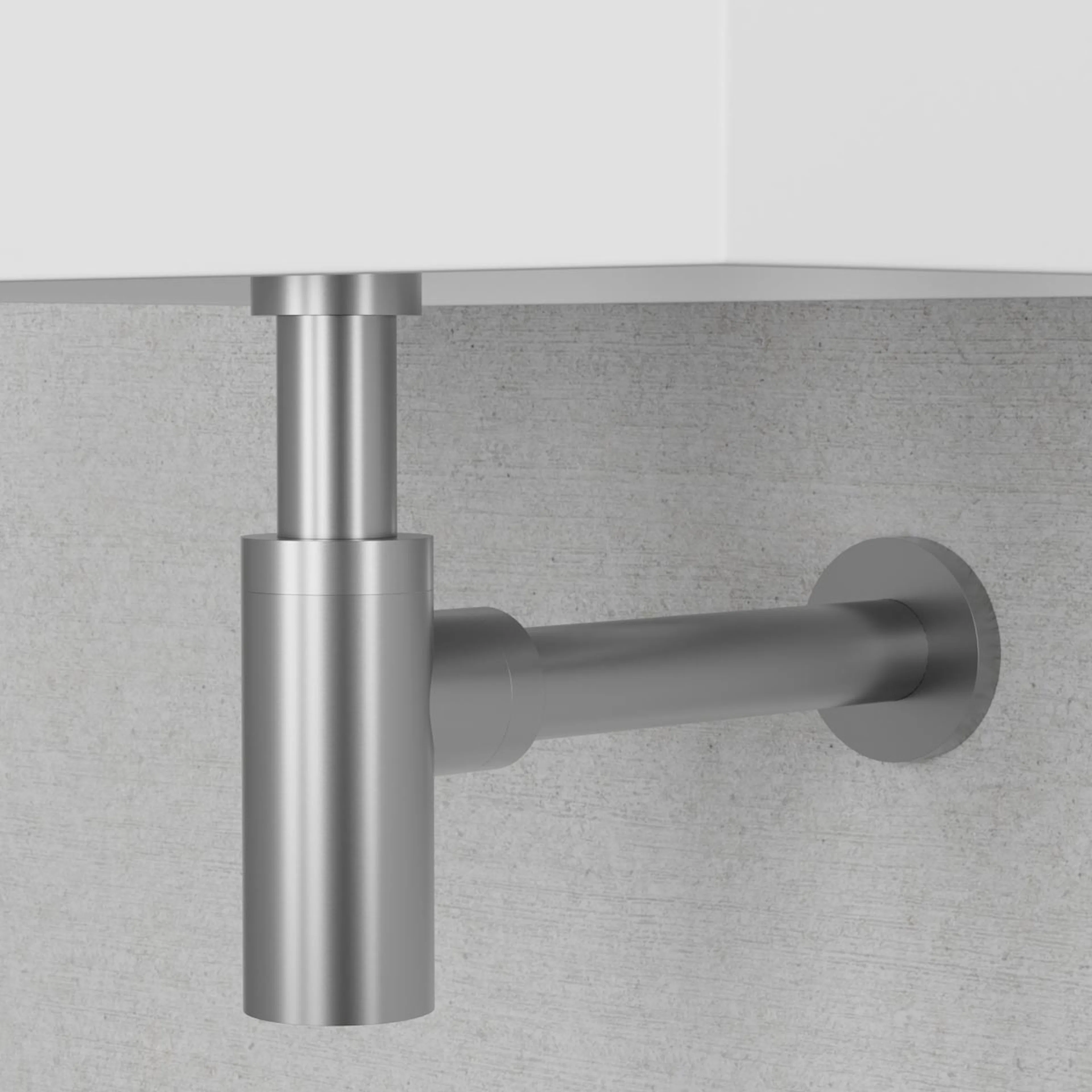 Vattenlås Scandtap Style i Rostfritt Stål för Handfat