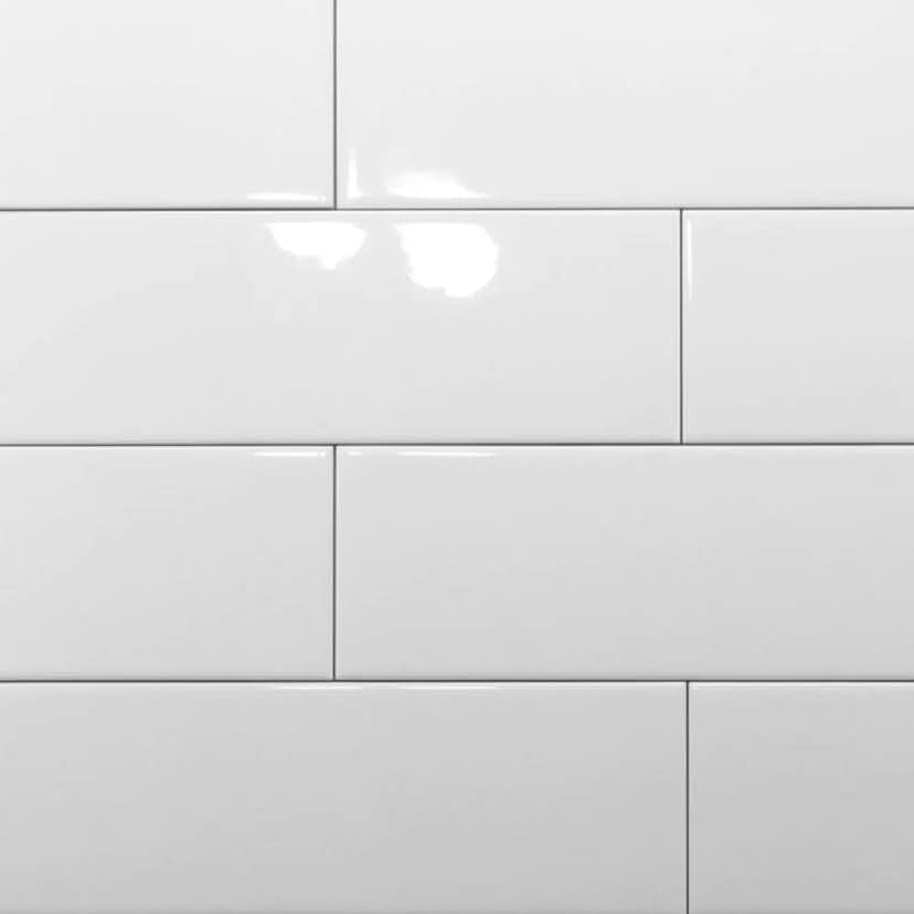 Kakel Tenfors Vit Blank 10x30 cm