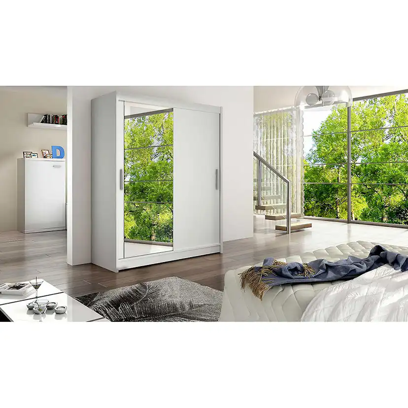 Garderob Scandinavian Choice Leila med Skjutdörrar och Spegel